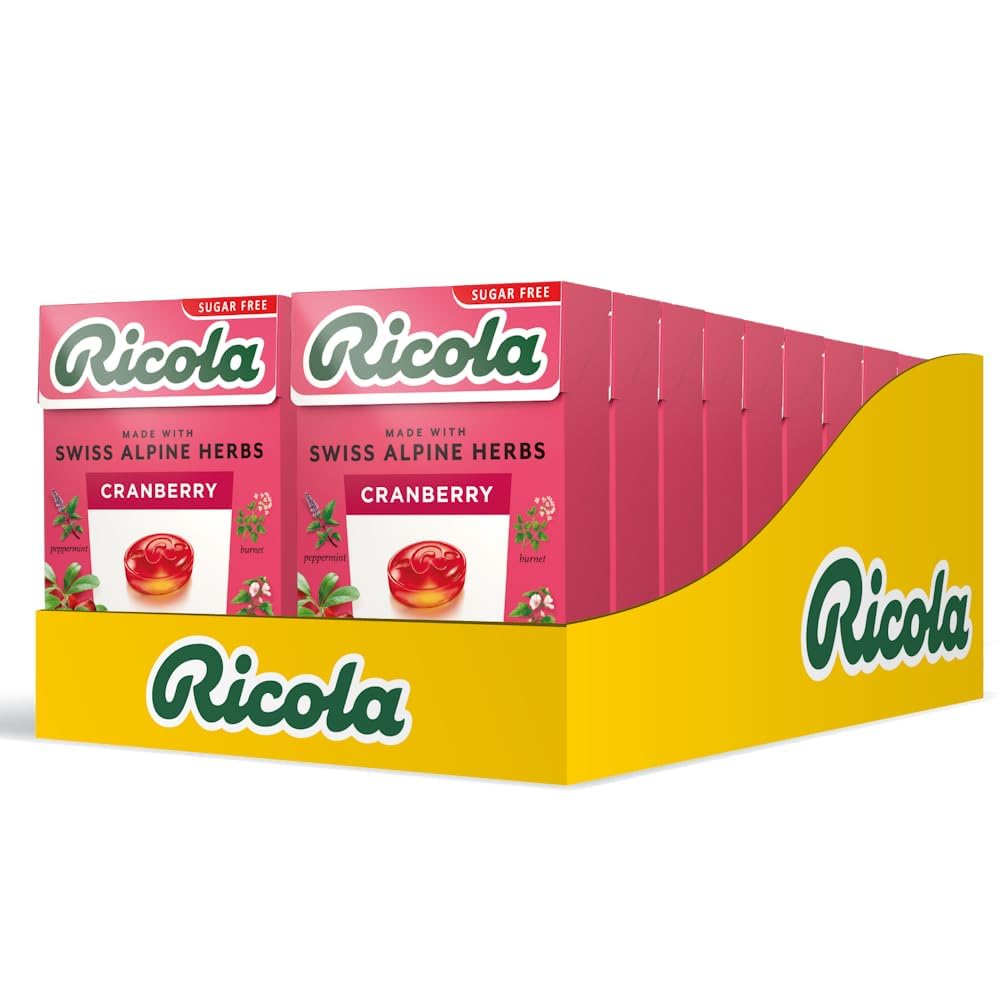 Ricola Cranberry, pastillas listas para la cartera y el viaje