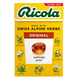 Ricola Drops hierbas alpinas en paquete de 45 g para un sabor herbal.