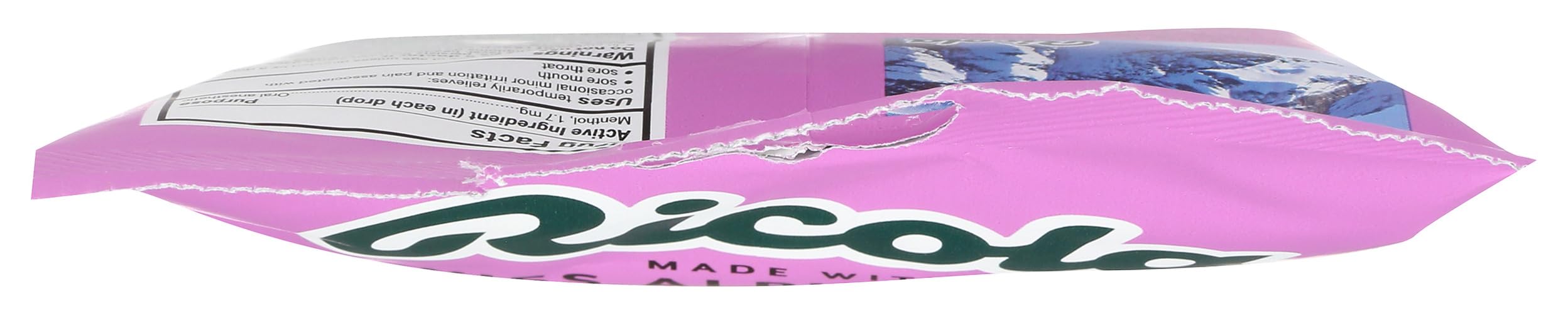 Ricola Mezcla Bayas detalle del sabor bayas y mentol.