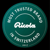 Empaque dorado de Ricola, señal de calidad y tradición.