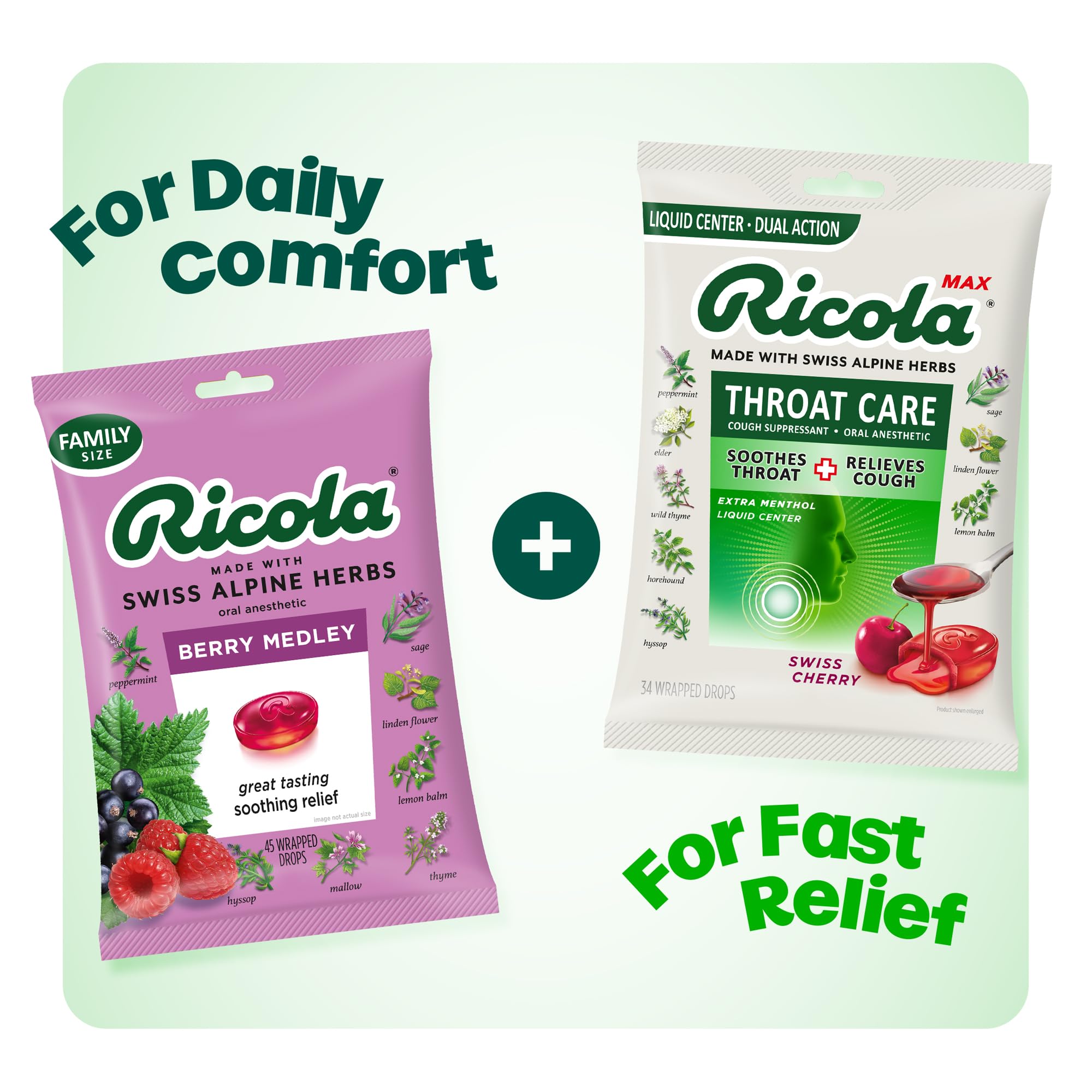 Ricola Max para viajar tamaño práctico en bolso