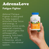 RidgeCrest AdrenaLove: etiqueta detallada que resalta ingredientes naturales