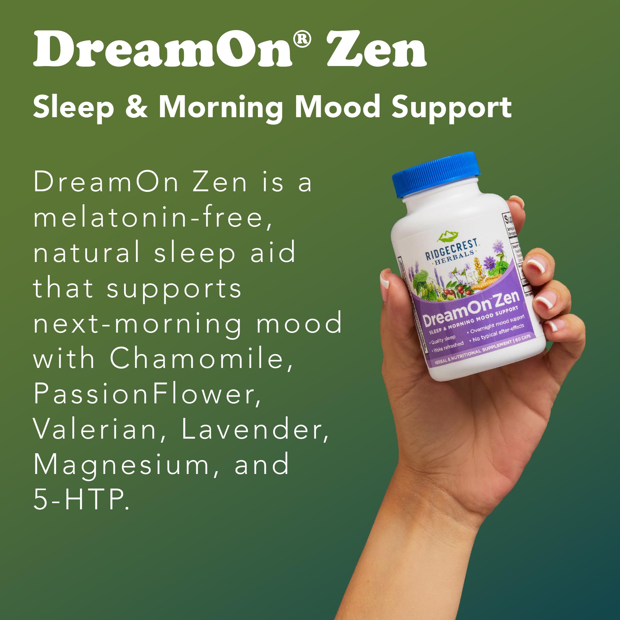 RidgeCrest DreamOn Zen: objetivo de dormir tranquilo y despertar con energia renovada