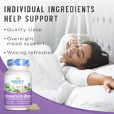 RidgeCrest DreamOn Zen: fórmula sin melatonina para relajacion suave durante la noche