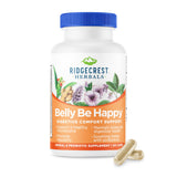 RidgeCrest Belly Be Happy botella visible para apoyo digestivo diario
