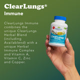 Hoja de mullein en ClearLungs Immune para bienestar respiratorio suave