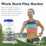 RidgeCrest Herbals ClearLungs Sport empaque, práctico para guardar y transportar