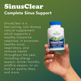 RidgeCrest Herbals SinusClear presentación 60 cápsulas para conveniencia diaria.
