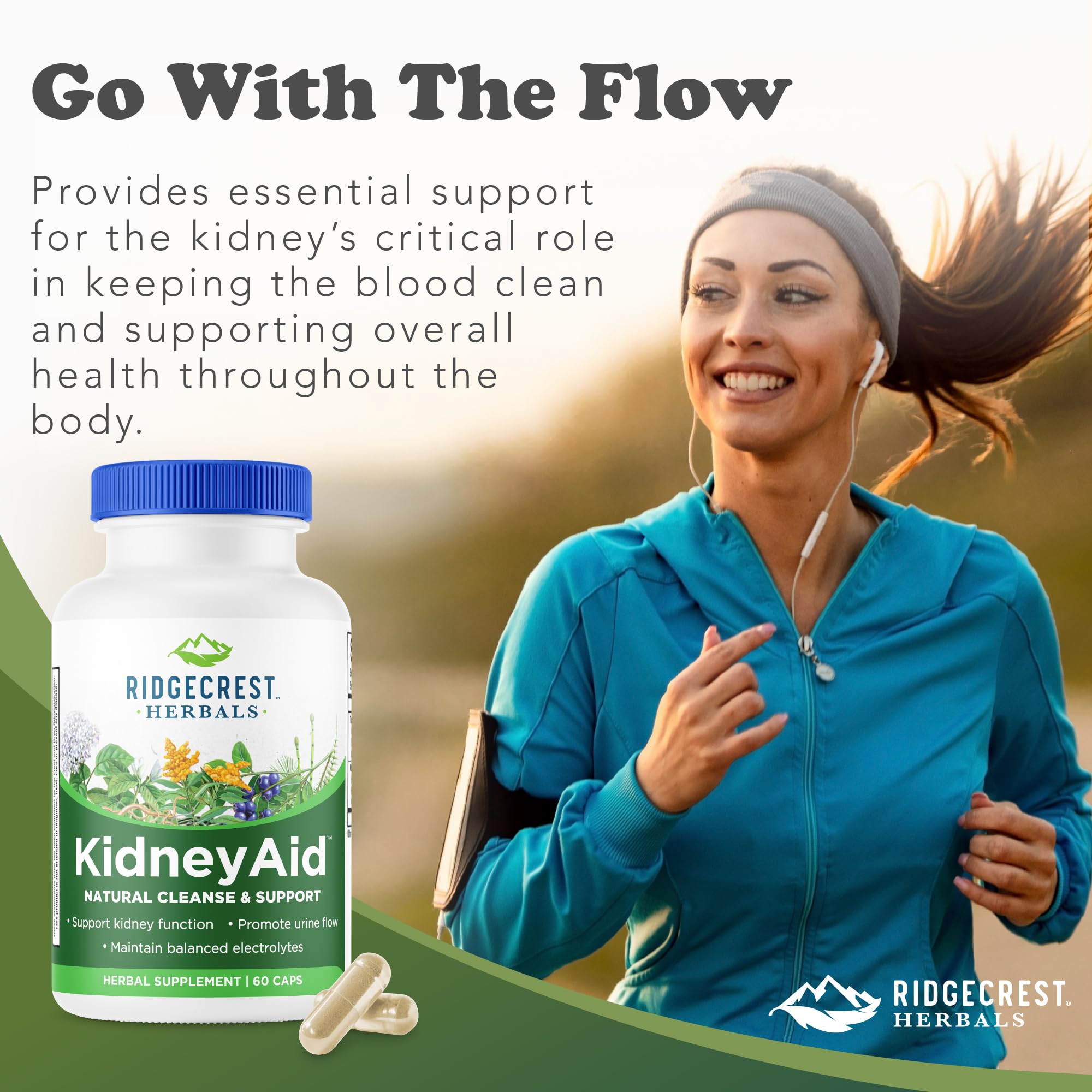 Ridgecrest KidneyAid: minerales trazas para balance de electrolitos y salud general
