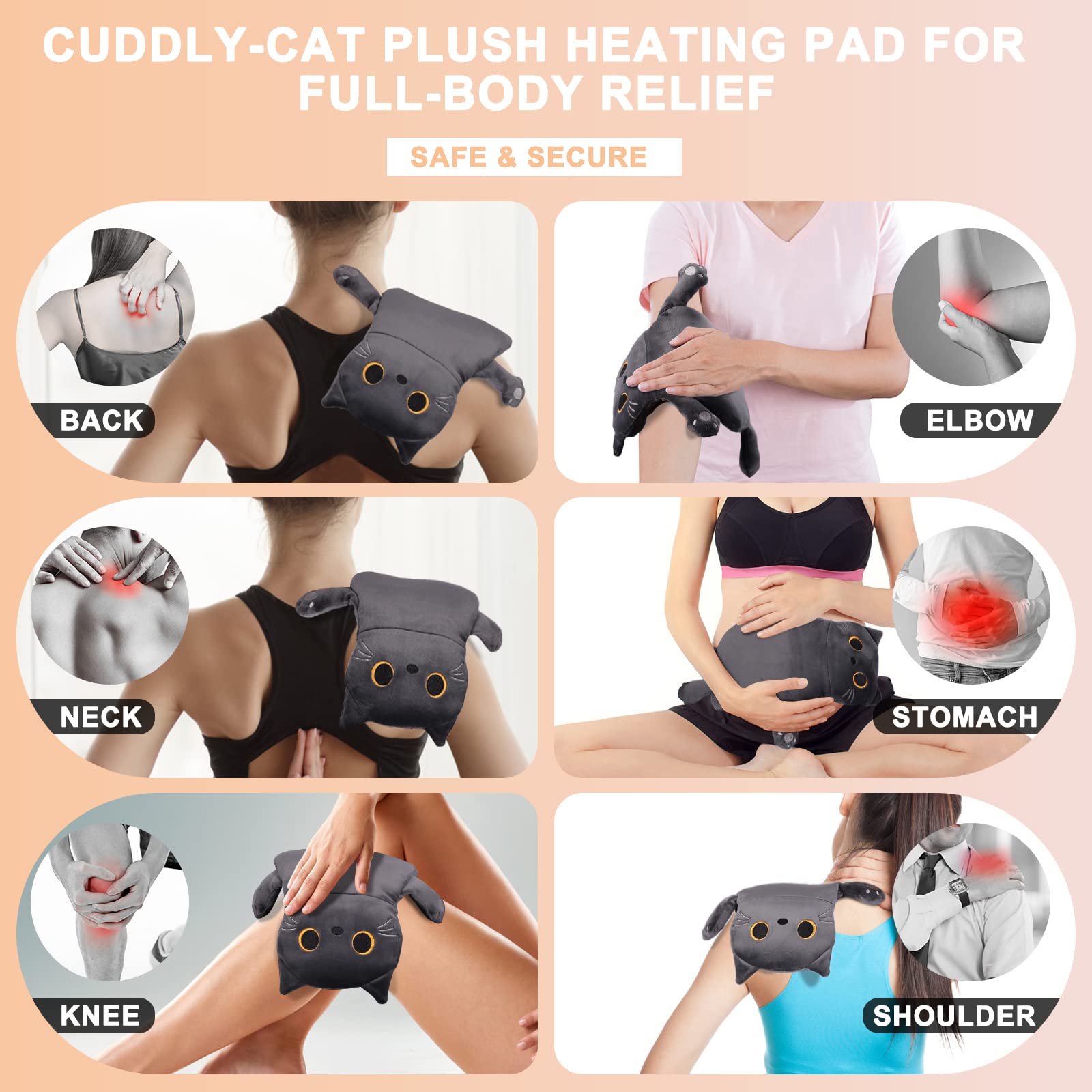 Almohadilla plana y flexible para espalda y cuello.