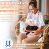 Peluche gato negro Rienkaco, calor reconfortante para menstruación.