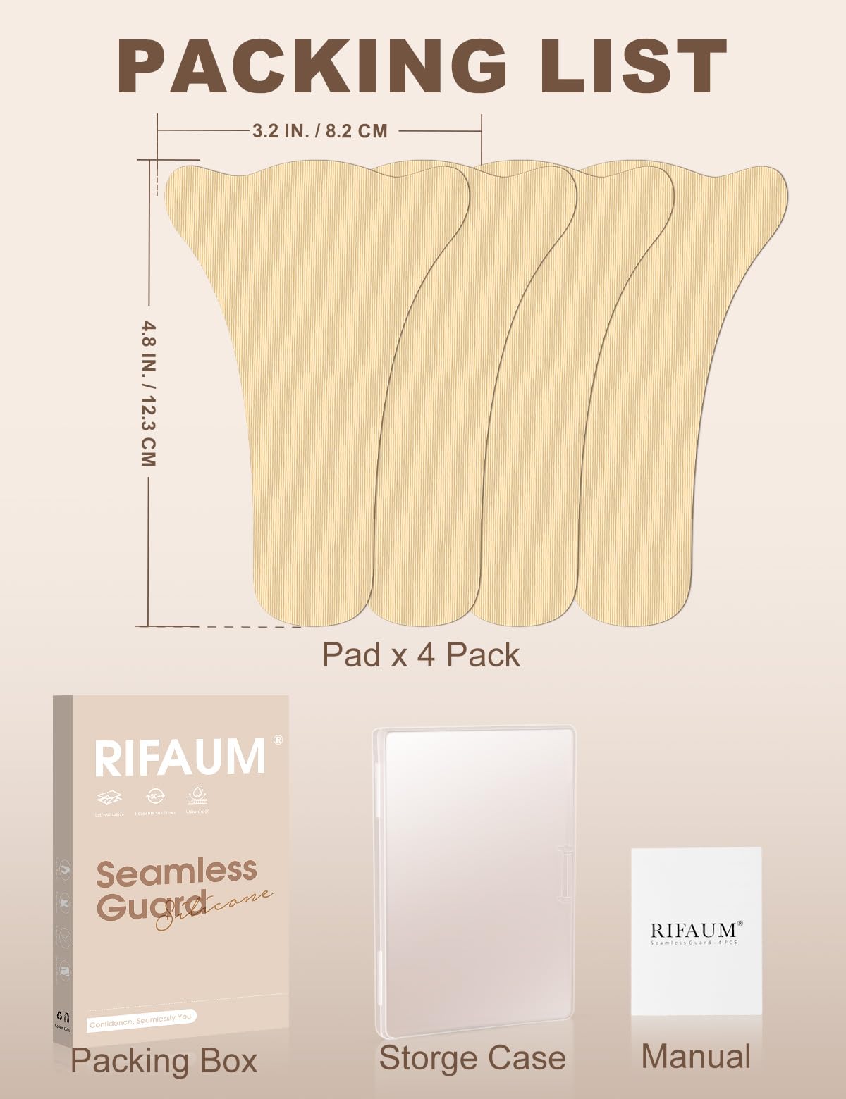 RIFAUM empaque compacto para bolso, gimnasio o viaje.