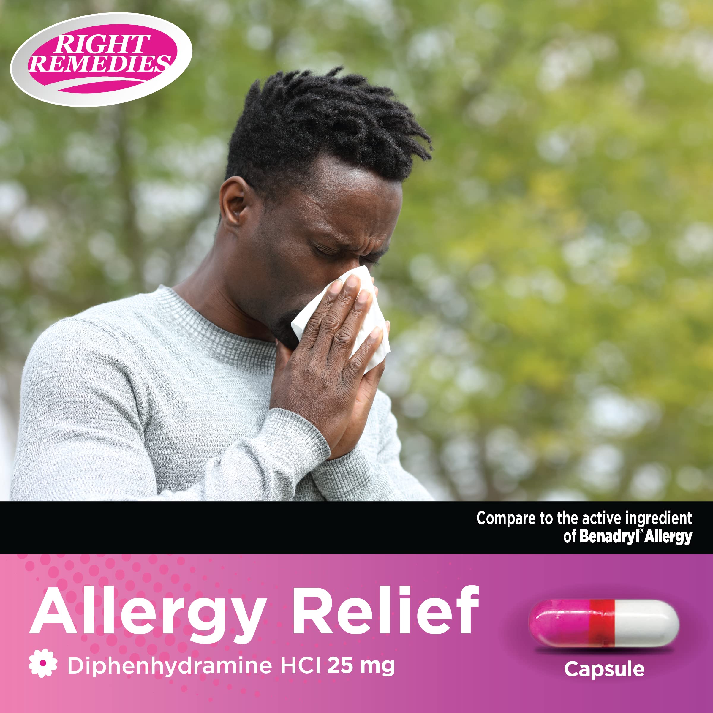 Right Remedies capsulas alergia dosis, guia rapida para adultos y niños desde 6 años.