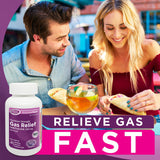 Right Remedies estante con producto, solución para gases