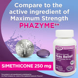 Right Remedies etiqueta muestra simeticona 250 mg, uso para alivio de gases