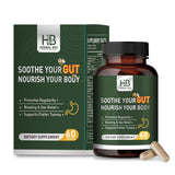 Rigma Herbal BEE: bote de 60 cápsulas para apoyo digestivo diario.