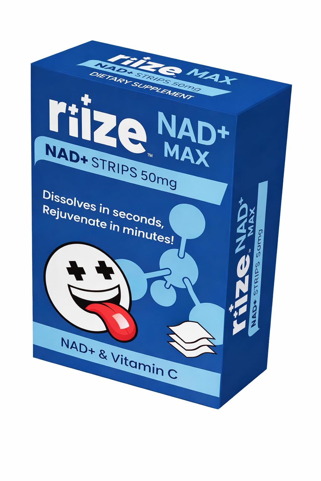 Riize NAD+ tiras se disuelven en la lengua para apoyo diario de energía