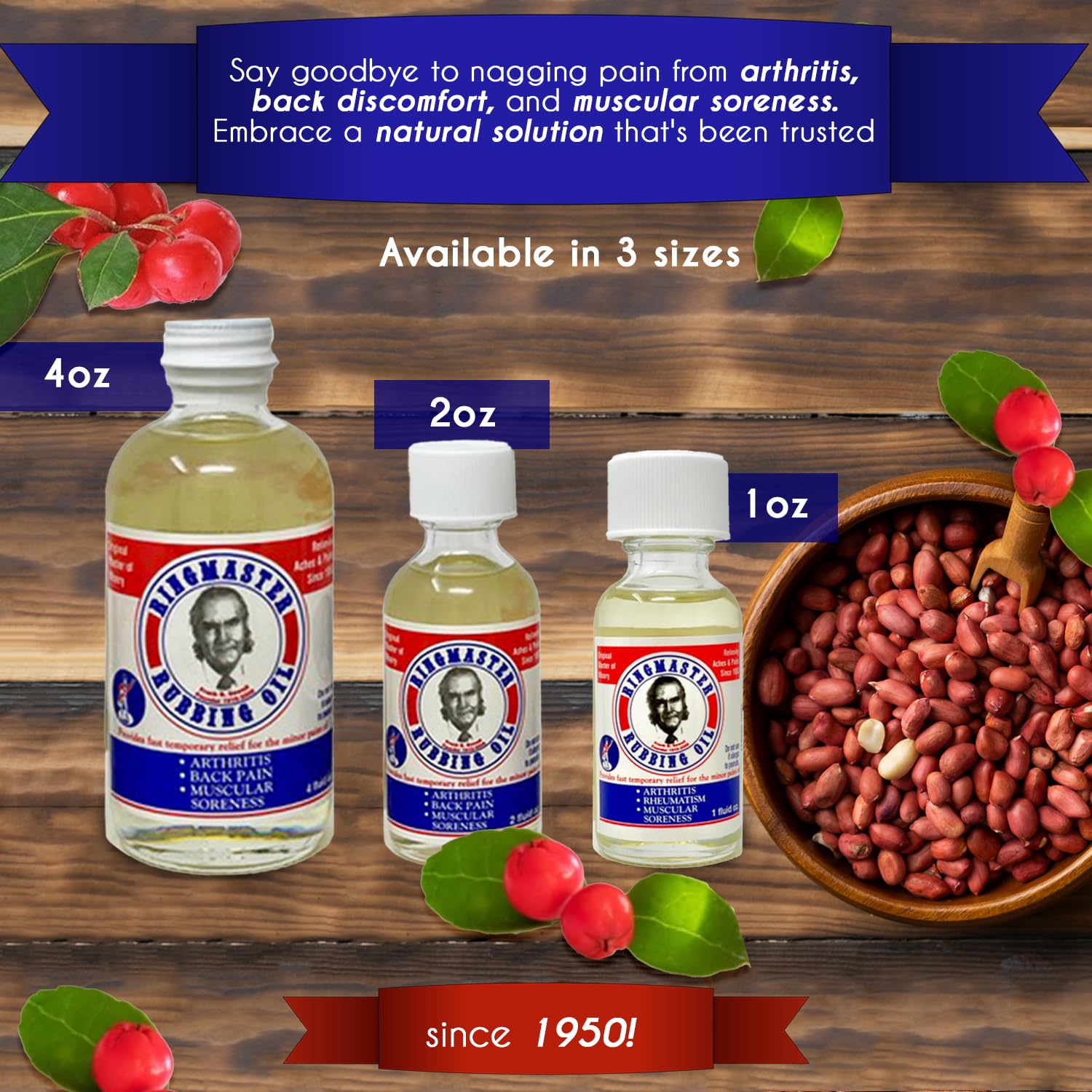 Ringmaster Rubbing Oil: circulacion-sanguinea mejora flujo