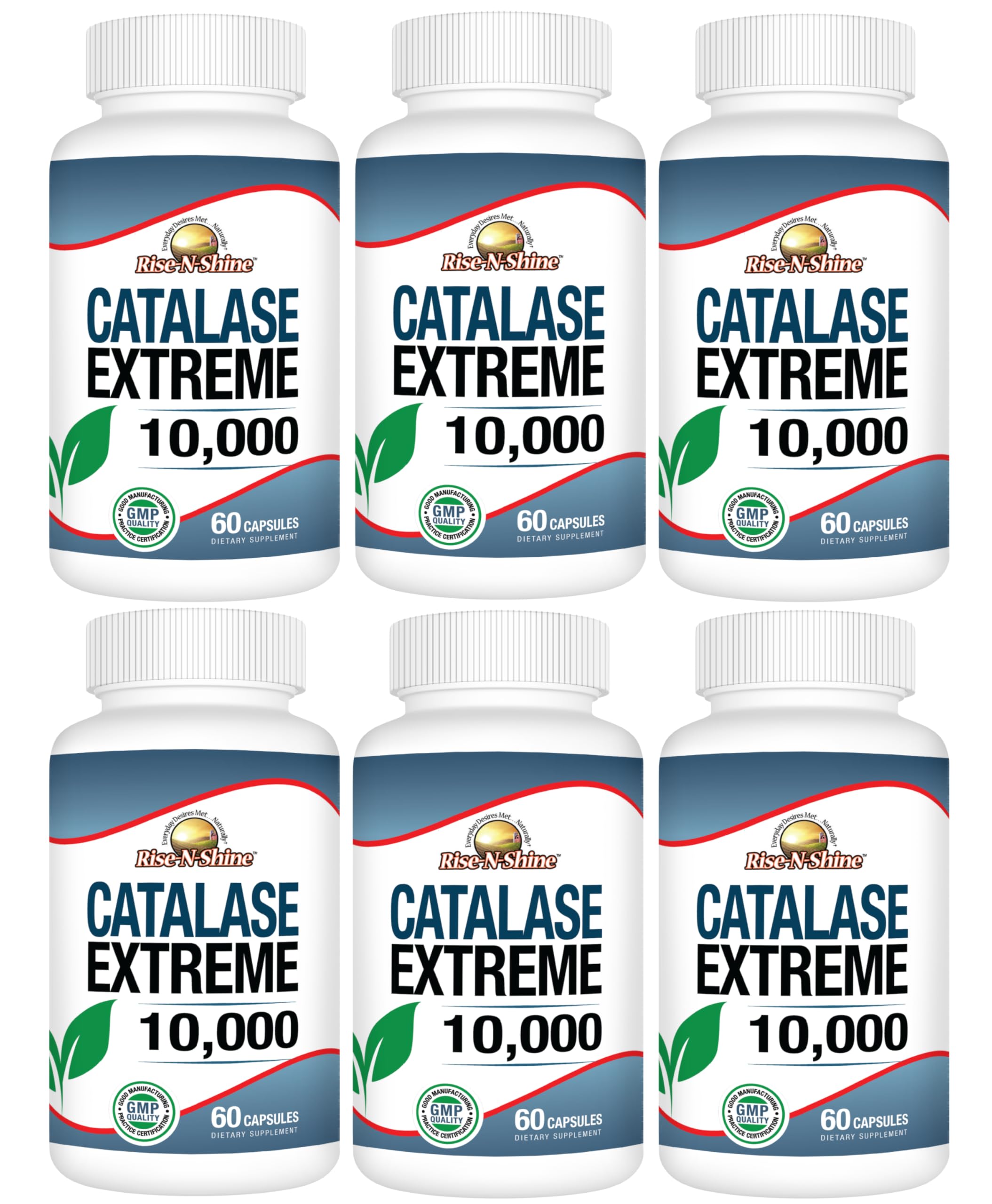 Rise-N-Shine Catalase Extreme, botella de 360 cápsulas, posible apoyo a la vitalidad capilar