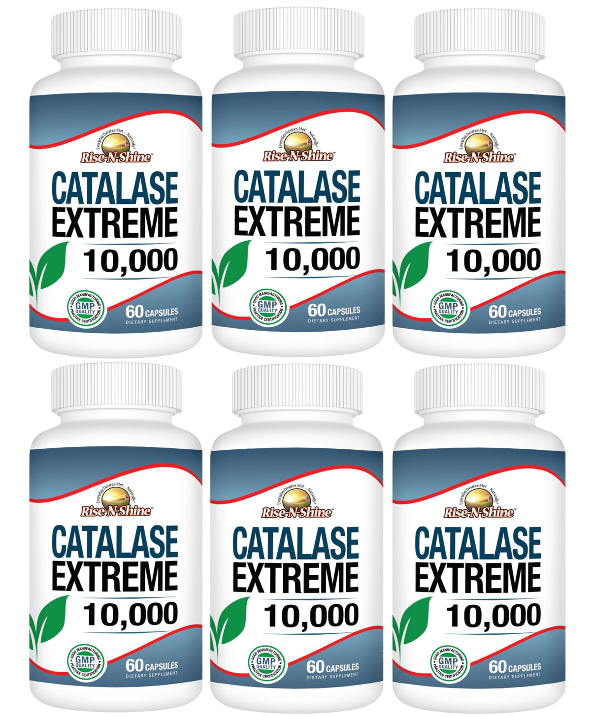 Rise-N-Shine Catalase Extreme, botella de 360 cápsulas, posible apoyo a la vitalidad capilar