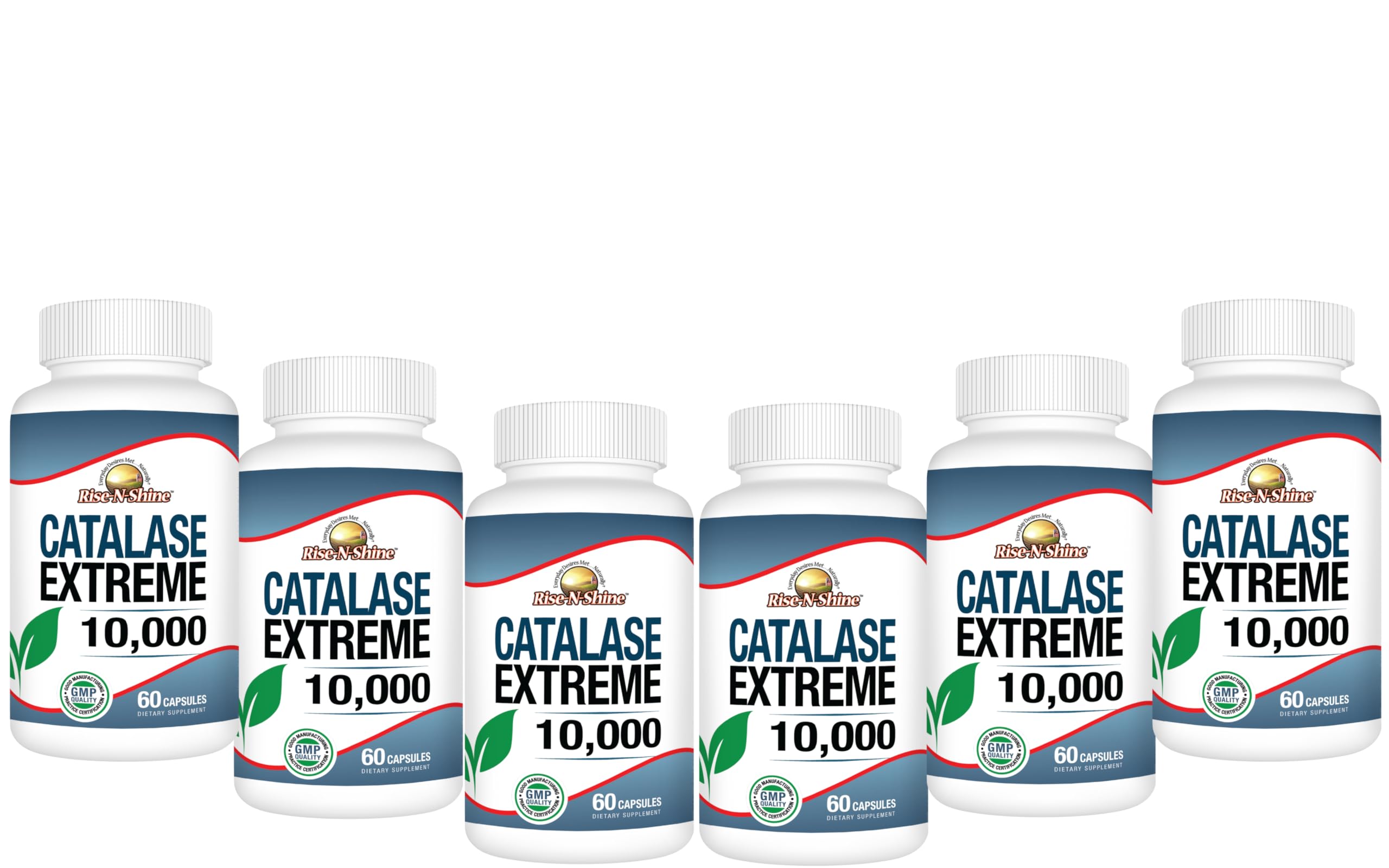 Cápsulas Rise-N-Shine Catalase Extreme en la mano, opción diaria para cabello saludable