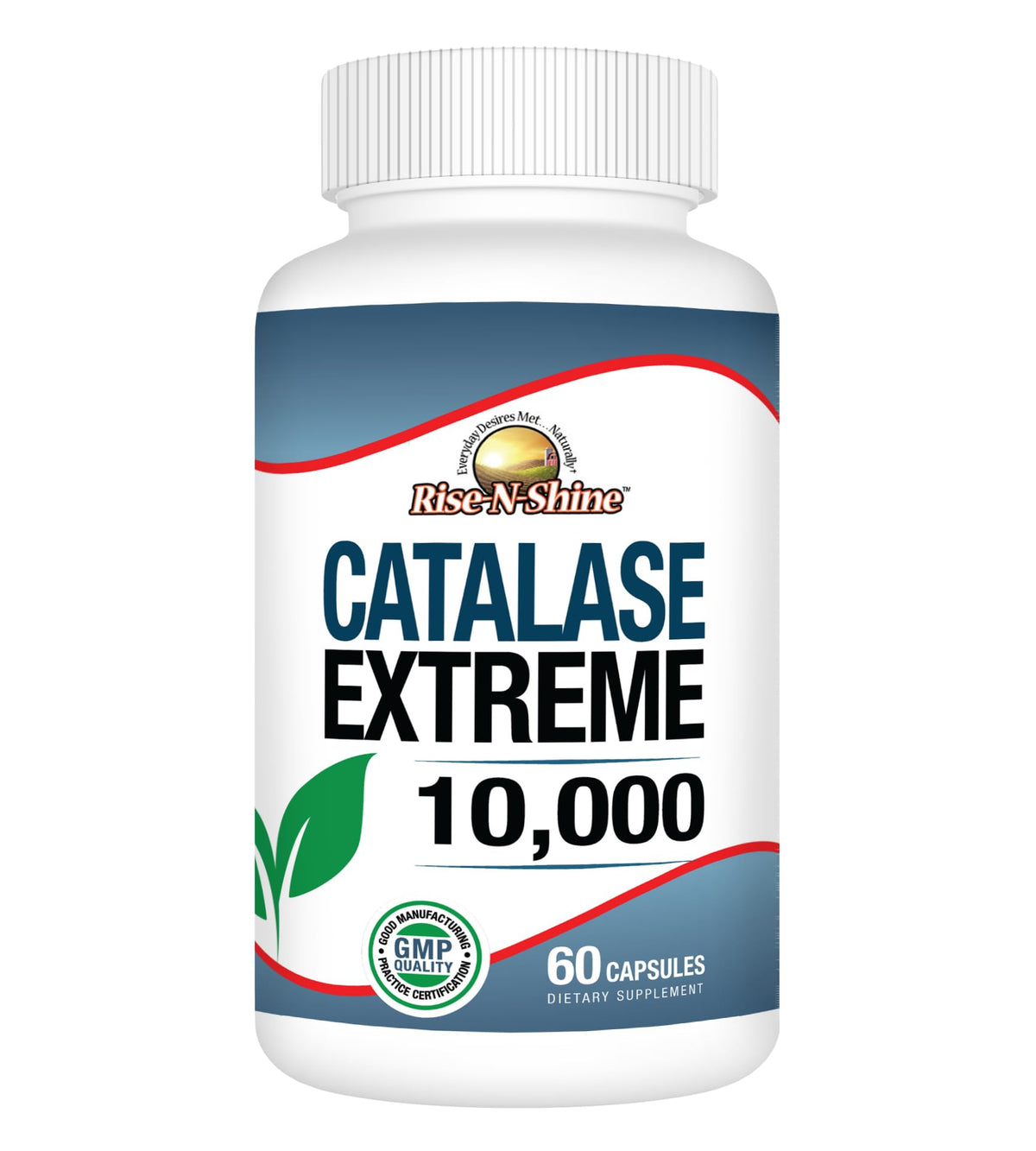 Rise-N-Shine Catalase Extremo 10k botella: apoyo a la vitalidad capilar diaria.