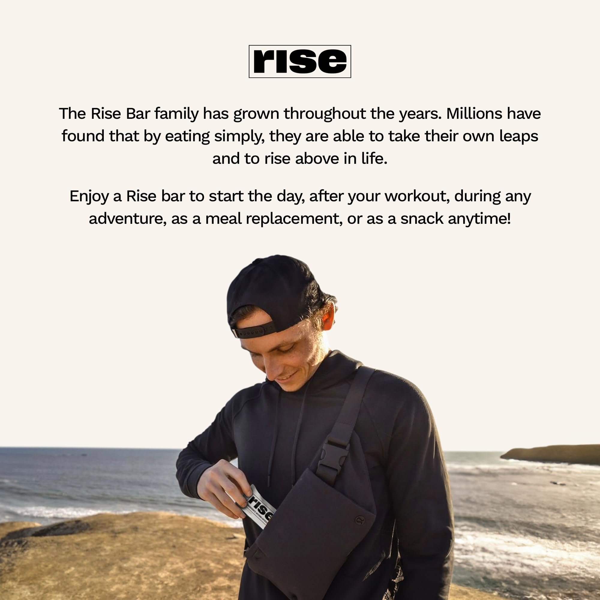 Rise Whey vainilla, uso diario para mantener proteína constante.