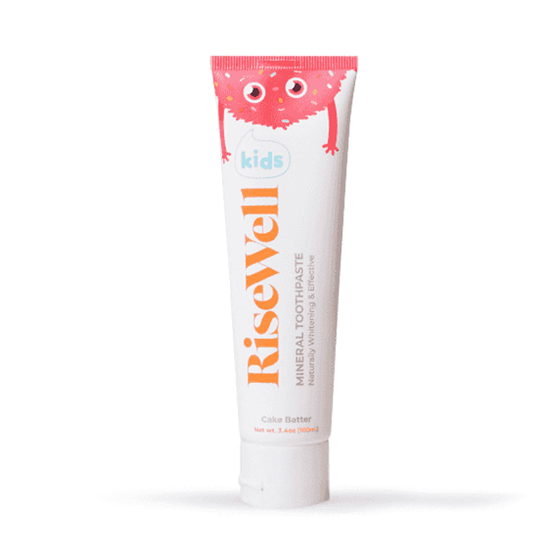 RiseWell Kids pasta de dientes sabor masa de pastel, remineraliza dientes