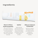 RiseWell PRO sabor masa pastel, cepillado diario para niños