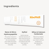 RiseWell PRO PASTA DENTAL Mineral, blanqueamiento natural, agradable sensación de menta salvaje
