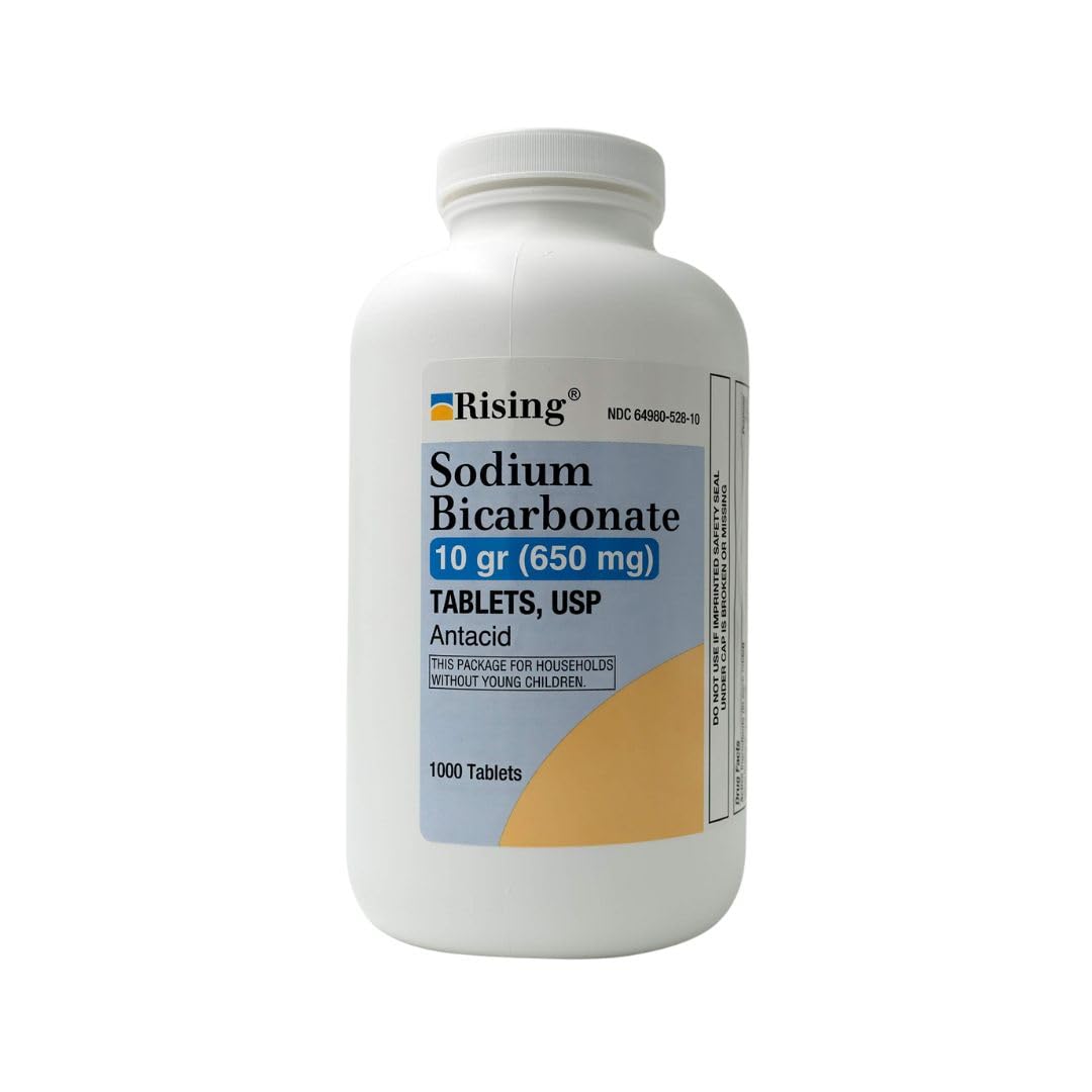 Rising Bicarbonato de sodio 650 mg: tabletas para molestias digestivas ocasionales.