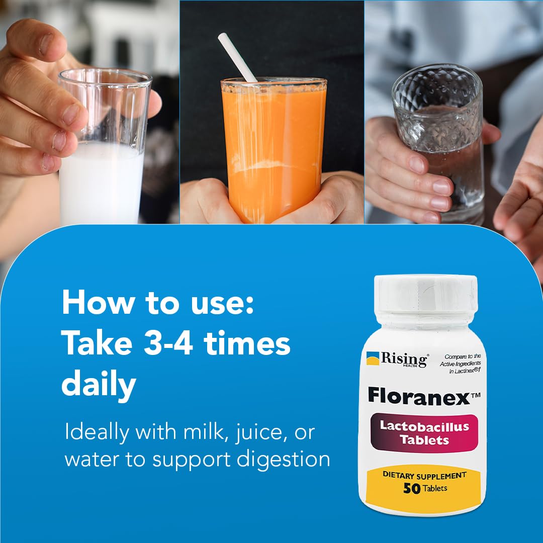 Rising Floranex: verter en vaso con jugo para mejor ingesta