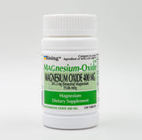 Rising Oxido de Magnesio 400 mg, botella, apoyo a la función muscular normal.
