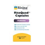 Rising Risaquad: cápsulas probióticas para equilibrio intestinal diario.