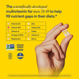 Ritual Multivitamínico para hombres 18+: etiqueta visible y claridad de ingredientes.