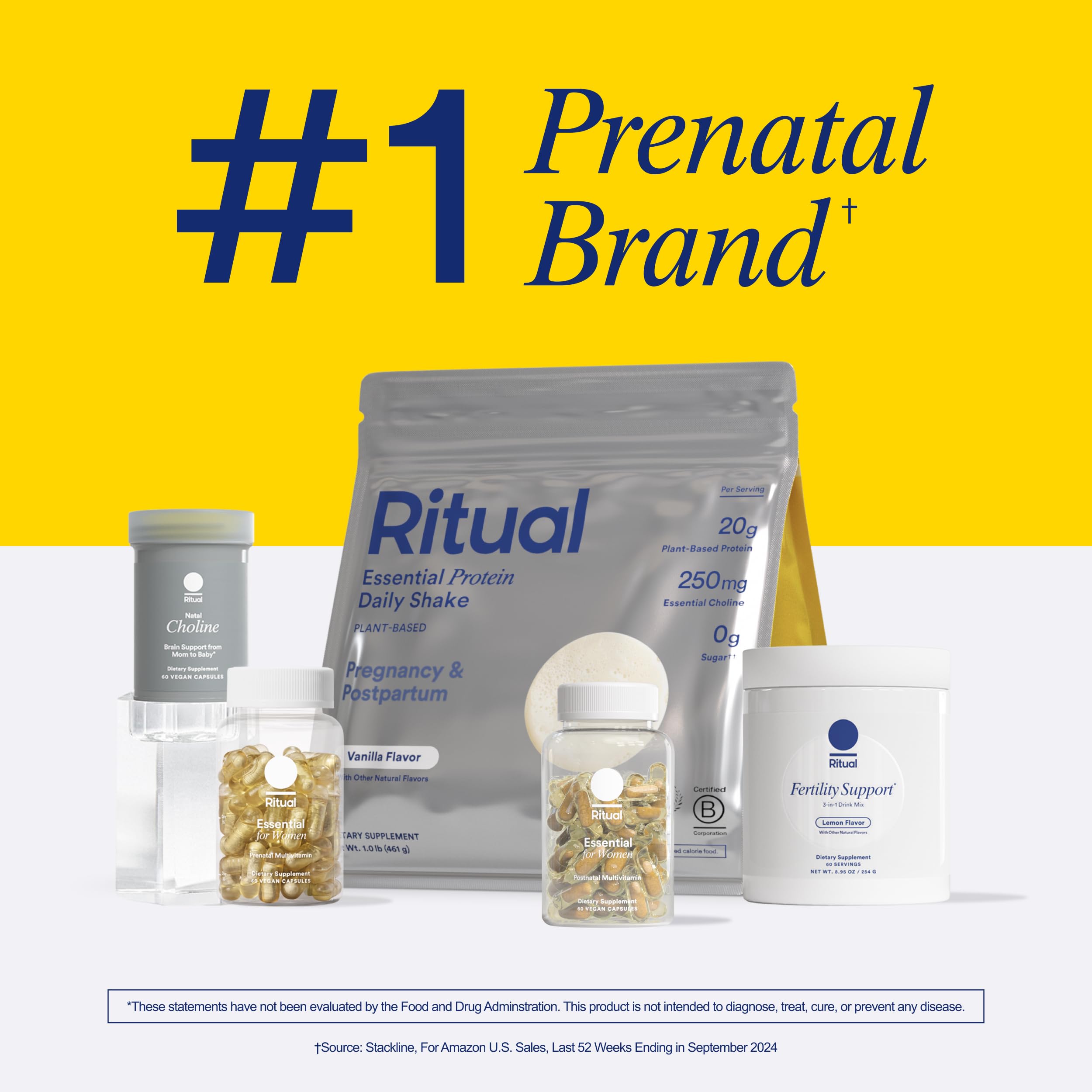 Ritual Prenatal certificaciones y pruebas de laboratorio, mayor confianza.