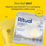 Ritual Prenatal envase sin scoop, menor impacto ambiental.