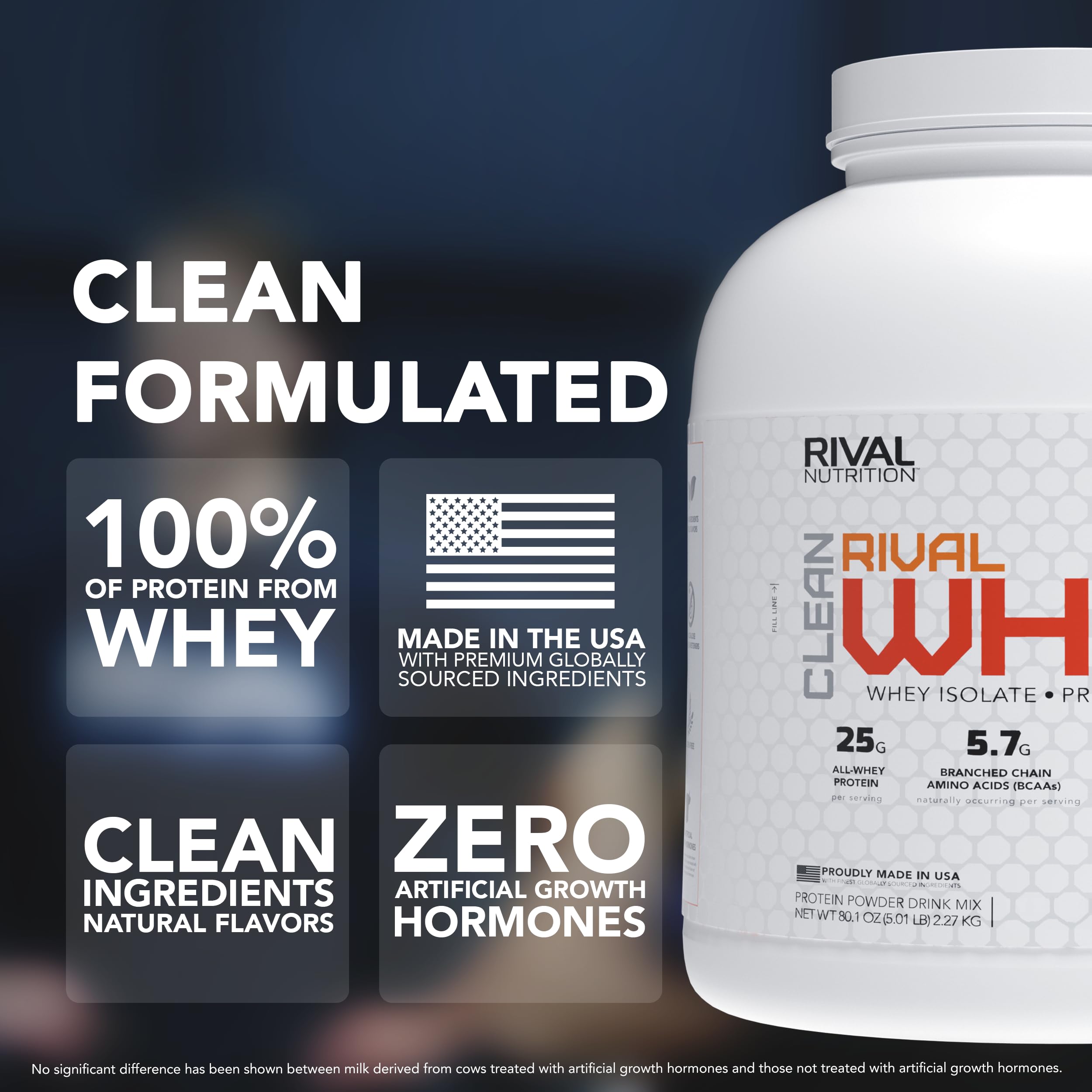 RIVAL NUTRITION Cucharada de proteína de suero para medición rápida.
