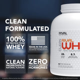 Rival Whey con 25 g de proteína por porción para crecimiento magro