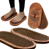 RIZONE Tablero Sadhu de madera con clavos para acupresión durante yoga.