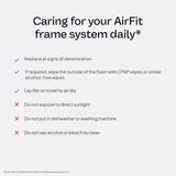 Ventilación difusa del AirFit N30i para un flujo suave.