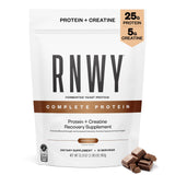 RNWY Complete Protein: derrame de polvo en el bote para recuperación posentrenamiento.