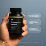 Ro Testosterone Support: ashwaganda en cápsulas para apoyo hormonal natural.