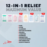 Roamwell bolsa impermeable protege medicamentos durante el viaje.