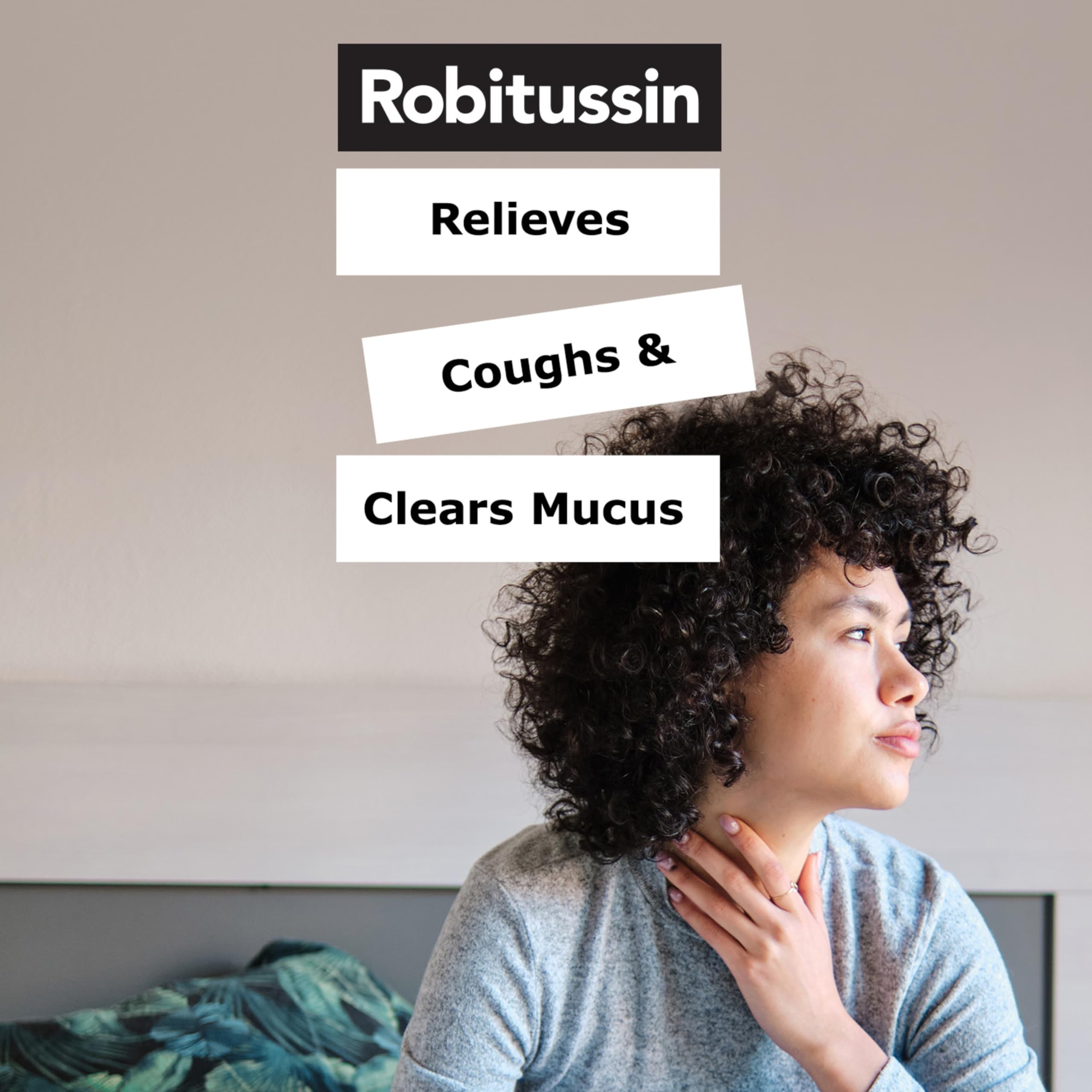 Robitussin Alivio 12h-tableta: alivio de tos y moco sin jarabe.