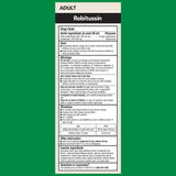 Frasco de Robitussin Sauco, presentación de 4 oz para adultos.