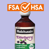 Uso diario de Robitussin Sauco para tos y congestión.