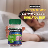 Textura suave de Robitussin Soft Chews para masticar fácilmente.