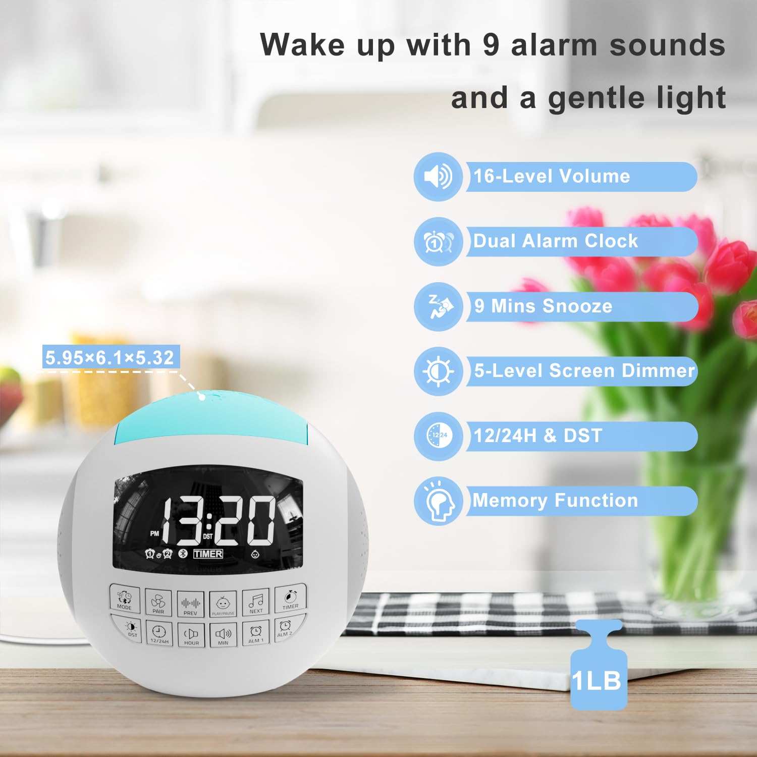 ROCAM alarma doble para organizar rutinas familiares en casa