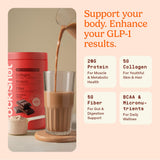 ROCK THE SHOT GLP-1 BCAA para soporte muscular y energía.
